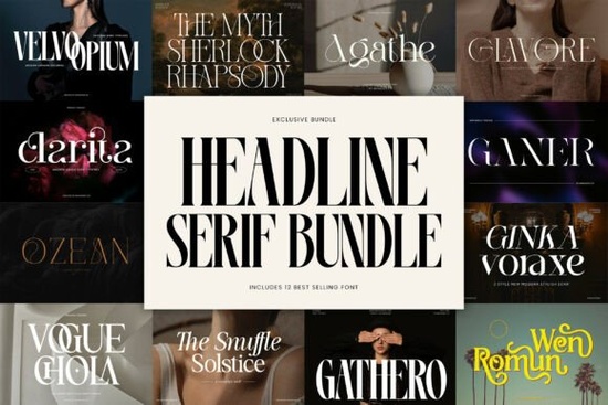 Headline Serif Bundle Font